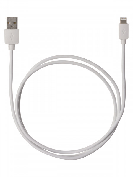 Дата-кабель, ДК 6, USB - Lightning, 1 м, белый, TDM