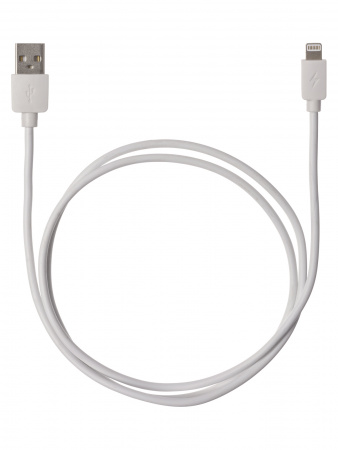 Дата-кабель, ДК 6, USB - Lightning, 1 м, белый, TDM