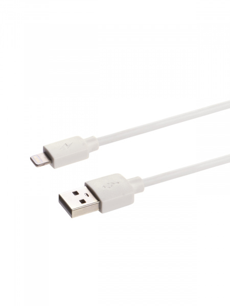 Дата-кабель, ДК 6, USB - Lightning, 1 м, белый, TDM