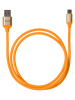 Дата-кабель, ДК 14, USB - USB Type-C, 1 м, силиконовая оплетка, оранжевый, TDM