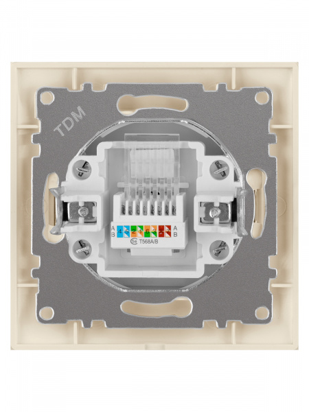 Розетка компьютерная RJ45  сл. кость "Лама" TDM