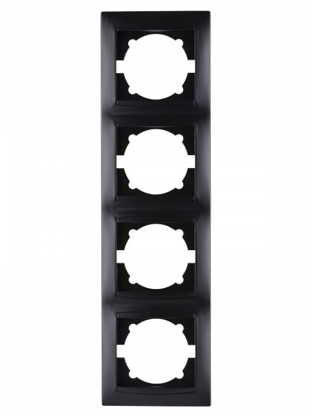 Рамка 4-х постовая вертикальная графит "Лама" TDM