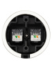 Розетка двойная телефонная RJ11 черная «Болонь» TDM