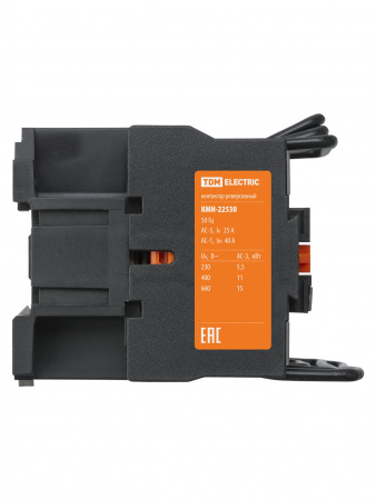 Контактор КМН-22530 реверс 25А 230В/АС3 2НО TDM