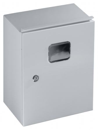 Корпус металлический ЩУ-МП (370х325х180) с окном IP54 Народный эконом