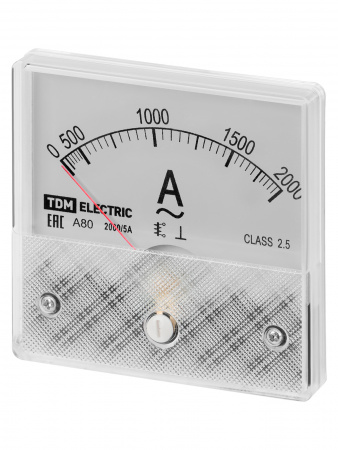 Амперметр А80 2000А/5А-2,5, трансформаторного включения, (поверенный), TDM