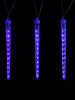 Гирлянда светодиодная "Сосульки фигурные" 2,1 м, 176LED, 8 шт, падающий синий свет, 250 В, IP44, TDM