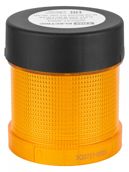 Модуль светосигнальный 70 мм желтый (LED 230В AC) IP54 TDM
