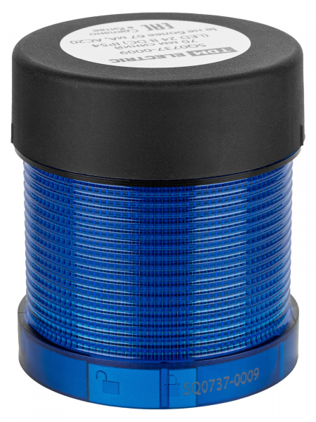 Модуль светосигнальный 70 мм синий (LED 24В DC) IP54 TDM