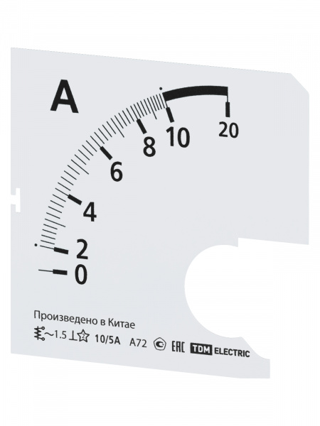 Шкала Ш72   10/5А-1,5 (для А72 Х/5А) TDM
