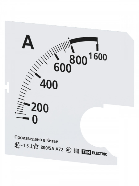 Шкала Ш72  800/5А-1,5 (для А72 Х/5А) TDM