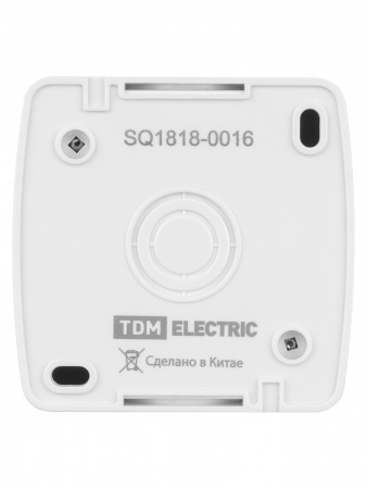 Кнопка звонковая открытой установки IP44 6А белая "Селигер" TDM