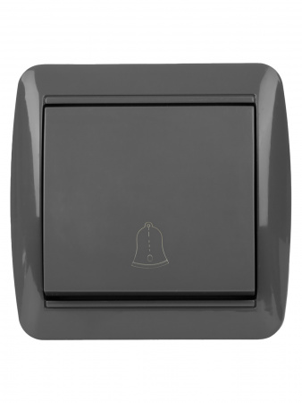 Кнопка звонковая открытой установки IP44 6А серая "Селигер" TDM