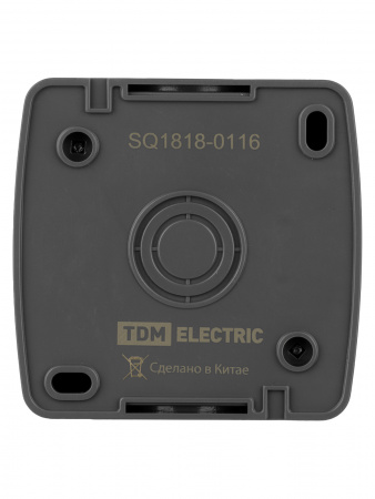 Кнопка звонковая открытой установки IP44 6А серая "Селигер" TDM