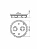 Монтажная коробка У194 СП D75х15 мм, крышка, IP20, инд. штрихкод TDM