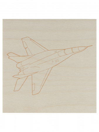 Доска для выжигания, Самолет, 150х150 мм, 1 шт., пакет, TDM
