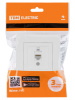 Розетка компьютерная RJ45 белая "Сенеж" TDM