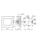 Выключатель перекрестный 1 кл. 10А сл. кость "Сенеж" TDM