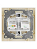 Розетка телефонная RJ11 + компьютерная RJ45 сл. кость "Сенеж" TDM