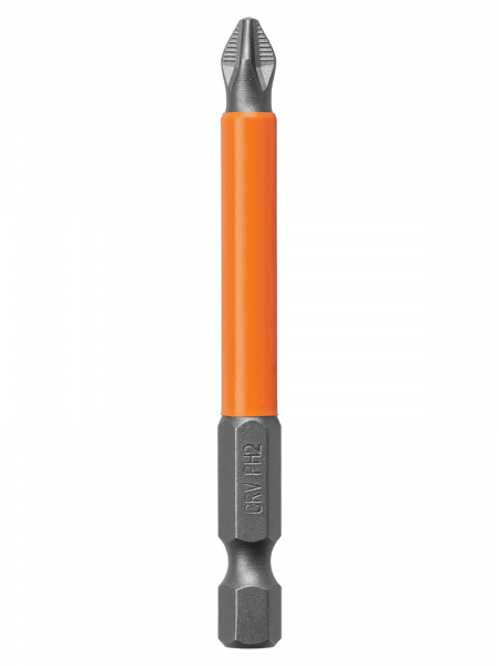 Набор бит PH2x70, односторонних, сталь CrV, Е 1/4", 10 шт., «Гранит» TDM