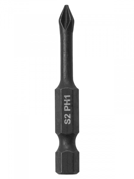 Набор бит PH1x50, односторонних, сталь S2, Е 1/4", намагниченные, торсионные, 10 шт., «Алмаз» TDM