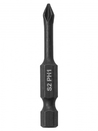 Набор бит PH1x50, односторонних, сталь S2, Е 1/4", намагниченные, торсионные, 10 шт., «Алмаз» TDM