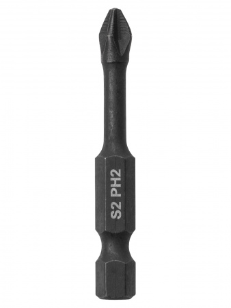 Набор бит PH2x50, односторонних, сталь S2, Е 1/4", намагниченные, торсионные, 10 шт., «Алмаз» TDM