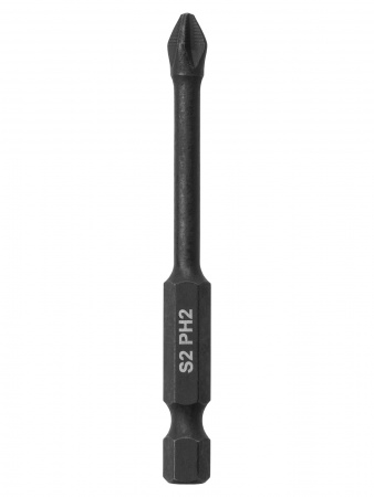 Набор бит PH2x70, односторонних, сталь S2, Е 1/4", намагниченные, торсионные, 10 шт., «Алмаз» TDM