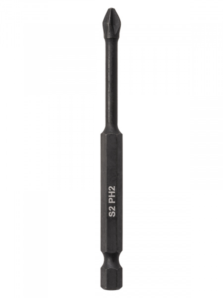 Набор бит PH2x90, односторонних, сталь S2, Е 1/4", намагниченные, торсионные, 10 шт., «Алмаз» TDM
