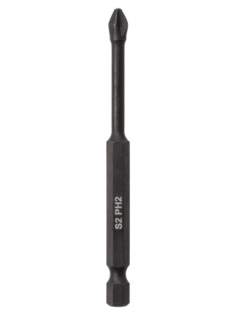 Набор бит PH2x90, односторонних, сталь S2, Е 1/4", намагниченные, торсионные, 10 шт., «Алмаз» TDM