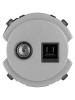 Розетка компьютерная RJ45 + TV розетка оконечная платина, "Байкал" TDM