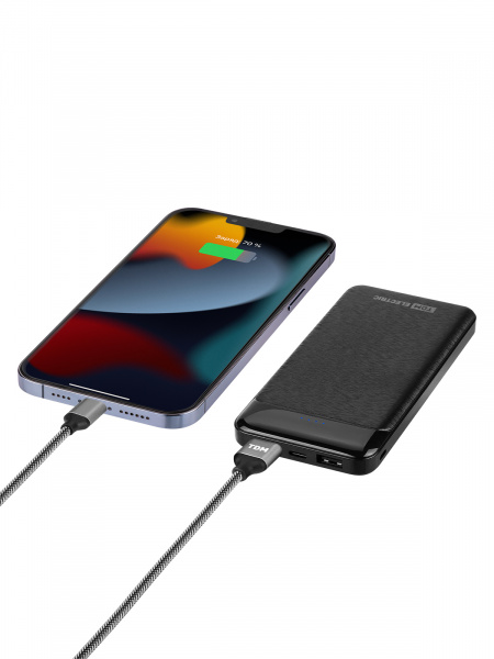 Внешний аккумулятор "Юкон 6", 10 000 mAh, 2.4 А, 2 USB, Type-C, TDM