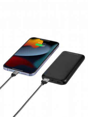Внешний аккумулятор "Юкон 7", 10 000 mAh, 3 А, Quick Charge 3.0, Power Delivery, 1 USB, Type-C, TDM