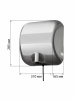 Электрическая сушилка для рук СЭР-3, 230 В, 1200 Вт, 100 м/с, антивандальная, хром, TDM