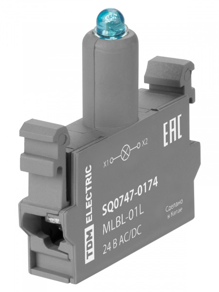 Светодиодный блок MLBL-01L 24 В AC/DC синий TDM