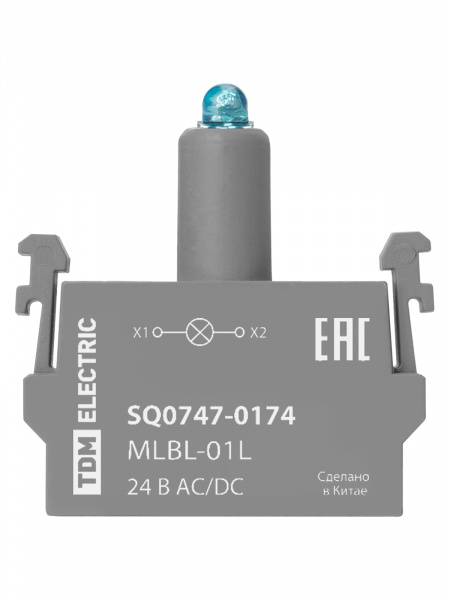 Светодиодный блок MLBL-01L 24 В AC/DC синий TDM