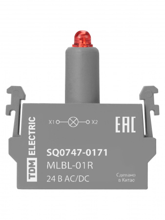 Светодиодный блок MLBL-01R 24 В AC/DC красный TDM