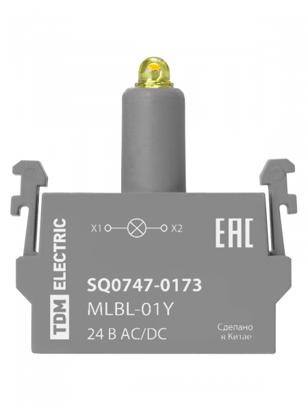 Светодиодный блок MLBL-01Y 24 В AC/DC желтый TDM