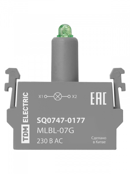 Светодиодный блок MLBL-07G 230 В AC зеленый TDM