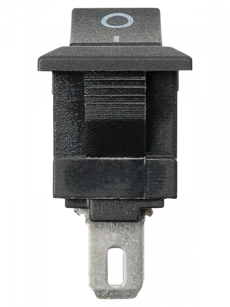 Выключатель клавишный KCD11-102 250В AC/DC, 1P, 3А, (3с), ON-ON, черный, Micro TDM