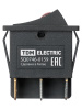 Выключатель двухклавишный KCD3-221N/D 250В AC/DC 1P 15А (6с) ON-OFF черный с красной точечной LED подсветкой TDM