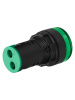STATUS Лампа сигнальная AD-22DS, LED, d22 мм, 24-440 В AC/DC, IP65, зеленый TDM