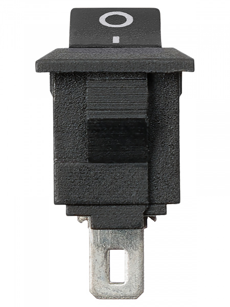 Выключатель клавишный KCD11-101 250В AC/DC, 1P, 3А, (2с), ON-OFF, черный, Micro TDM