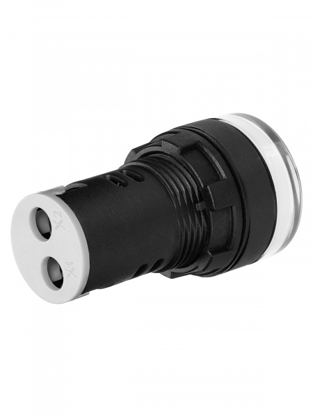 STATUS Лампа сигнальная AD-22DS, LED, d22 мм, 24-440 В AC/DC, IP65, белый TDM