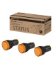 STATUS Лампа сигнальная AD-22DS, LED, d22 мм, 24-440 В AC/DC, IP65, желтый TDM