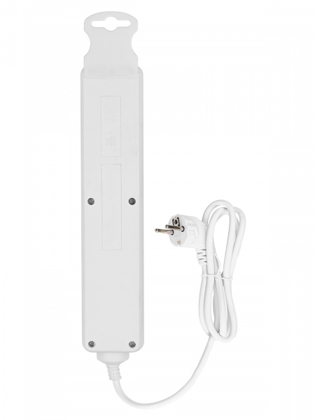 Удлинитель бытовой  У03В-USB 3 гнезда, 2USB 2,4А, 3 м, вык., з/к, ПВС 3х0,75мм2 10А/250В белый TDM