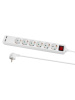 Удлинитель бытовой  У06В-USB 6 гнезд, 2USB 2,4А, 3 м, вык., з/к, ПВС 3х0,75мм2 10А/250В белый TDM