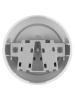Розетка 2П открытой установки IP20 10А белая "Ретро" TDM