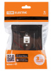 Розетка компьютерная RJ45 черная "Сенеж" TDM