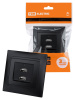 Розетка 2USB порт 2,1А 5В графит "Лама" TDM